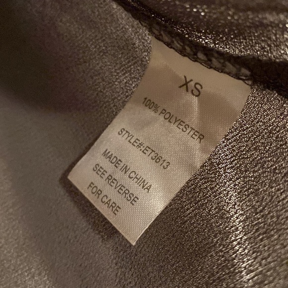 Elodie Open Front Blouse Gray size XS - Picture 4 of 5